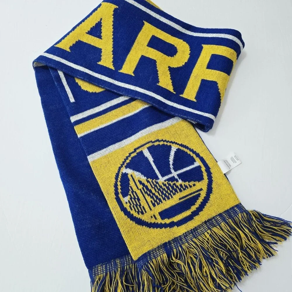 Golden State Warriors Scarf NBA Basketball Winter Soft Forever Collectibles Blue